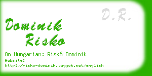dominik risko business card